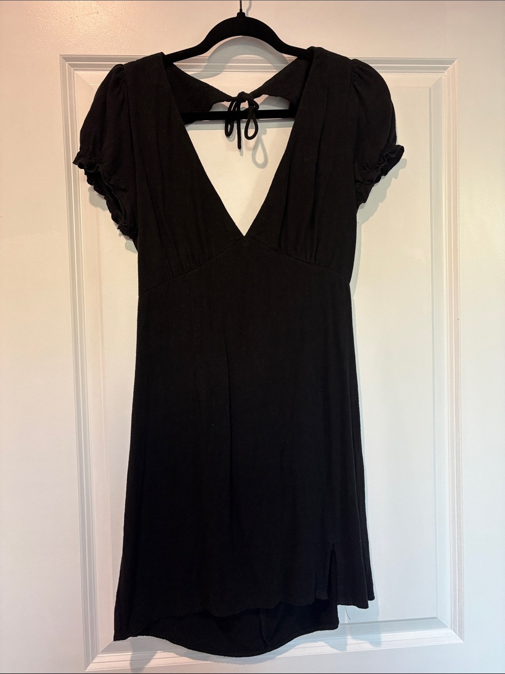 Open Back Short Sleeve Dress